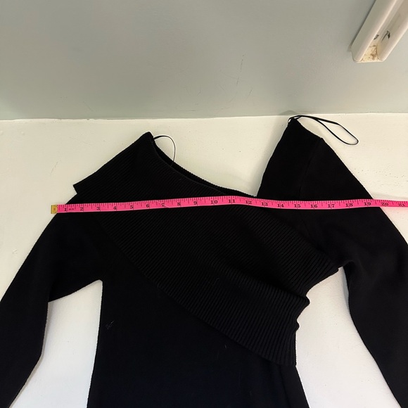 Line & Dot Elegant Formal Black Slyvie Midi Sweater Size Large - Picture 8 of 11